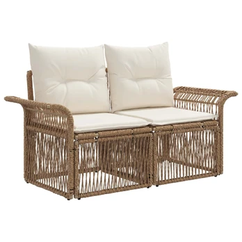 Sodo sofa 2-Vietų skaičius Smėlio poliratanas
