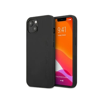 AMG AMHCP13SDOLBK Leather Back Case For Apple iPhone 13 Mini Black