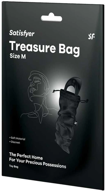 SATISFYER TREASURE BAG M Juodas