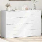 Šoninės spintelės, 2vnt., baltos, 60x39x80cm, apdirbta mediena kaina