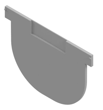Galinė sienelė ACO Easyline 855209, pilka