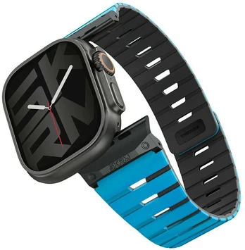 Dirželis Skinarma Gemini do Apple Watch 49/46/45/44 mm mėlyna
