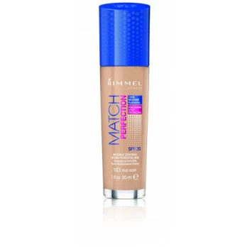 Rimmel - Hydrating make-up Match Perfection Foundation 30 ml - 101 Classic Ivory