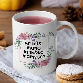Puodelis "Ar būsi mano krikšto mamyte?"