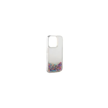 iLike iPhone 15 silikoninis dėklas, vanduo blizgantis Apple Rainbow