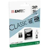 Emtec MicroSDHC 32GB Class10 Classic kaina