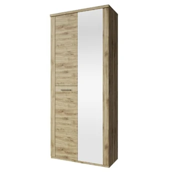 Spinta su veidrodžiu Doorset 2D, ruda