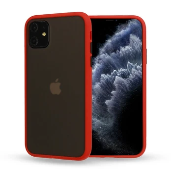 Dėklas telefonui Color Button - iPhone XR , raudona