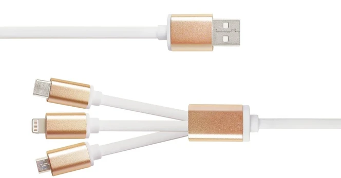 EPZI USB-MULTI10 Kabelis USB-A / USB-C, Lightning, Micro USB
