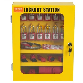 Lockout Tagout rinkinys, 59 dalys, elektros sauga, laikymo dėžė