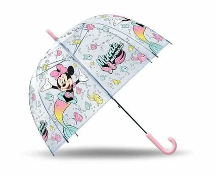 Skėtis Minnie Mouse 46 cm Skaidrus Vaikiškas