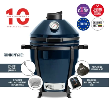 Kepsninė (Grilis) Kamado Bono EVO Minimo 41 cm, mėlyna