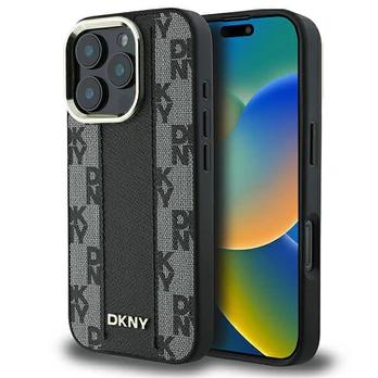 DKNY DKHMP16LPCPVSLK iPhone 16 Pro 6.3" juoda/juodas hardcase Checkered Pattern Magsafe
