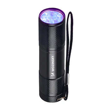 Wozinsky WLD-9L IP65 UV Flashlight for Trace Detection - Juodas