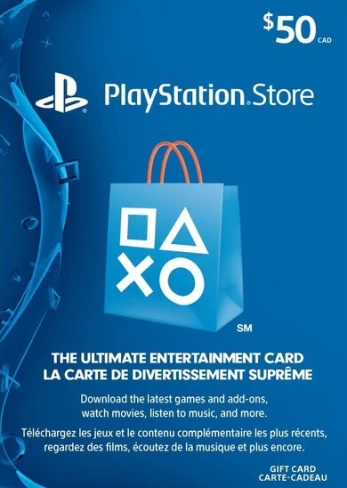 PlayStation Network Card 50 CAD PSN Key CANADA