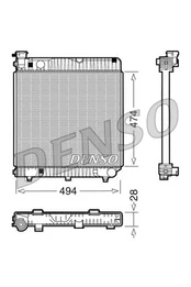Variklio radiatorius DENSO DRM20121
