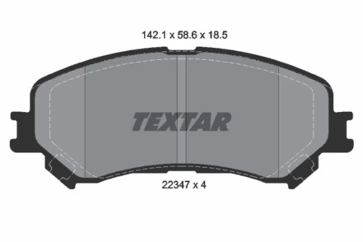 TEXTAR 2234701 Brake pad set