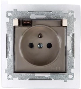 Kontakt-Simon Socket SIMON54 hermetiškas 1 kryptis be 16A IP44 kremo – DGZ1BZ.01/41A