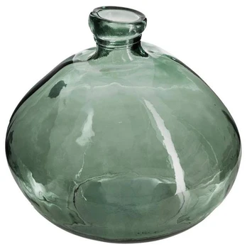 Glass Dekoratyvinė vaza, stiklinė, apvali, chaki, Ø 23 cm