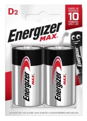 Energizer Max 426827 Baterija D LR20, 2 vnt., Eco pakuotė kaina