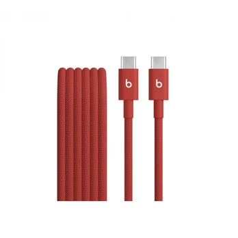 Beats USB-C to USB-C Woven Cable (1.5 m) - Rapid Red