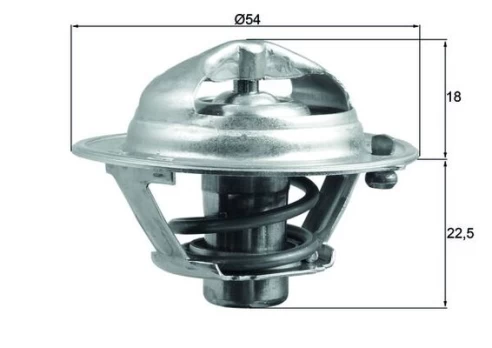 termostatas, aušinimo skystis MAHLE TX 166 85D