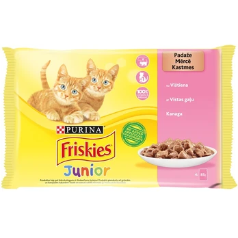 Konservai kačiukams FRISKIES, 4 x 85 g