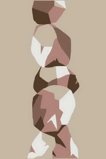 Kilimas vidaus Domoletti VELUTO, rožinė/smėlio, 120 cm x 80 cm