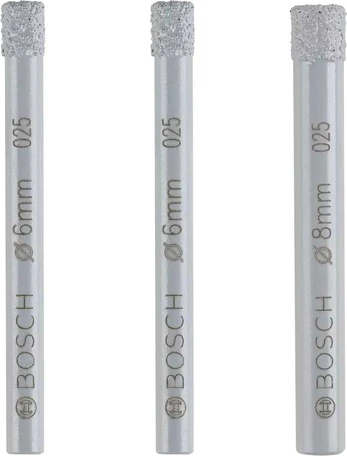 Bosch Deimantinių grąžtų rinkinys 6, 6, 8mm