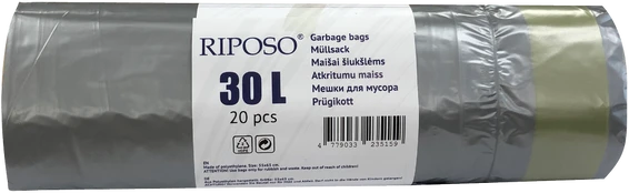 RIPOSO Šiukšlių maišai 30 L