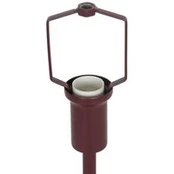 Stalinė lempa Ellen mini, bordo, aukštis 25 cm, metalas