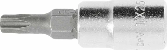Tamperinis torx bito lizdas su 25 mm, 1/4" skyle