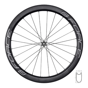 Priekinis Ratas road F TEAM SP CARBON DISC 50 clincher