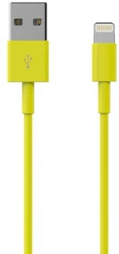 Sinox Lightning kabelis. 2m. Gul