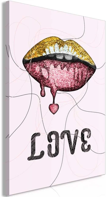 Artgeist Paveikslas - Liquid Lips (1 Part) Vertical