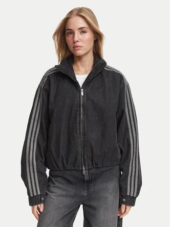 adidas Džinsinė striukė Firebird Jacket KT4233 Juoda Regular Fit
