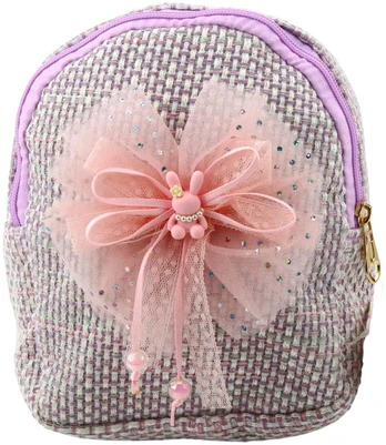 Lean Children's Backpack Braided Bow Bunny Violetinė 21cm 2L