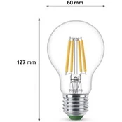 Philips Classic LED Lampe mit 40W, E27 Sockel, Klar, Warmwhite (2700K)