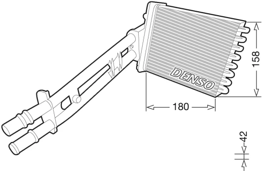 DENSO DRR09043 Heater radiator