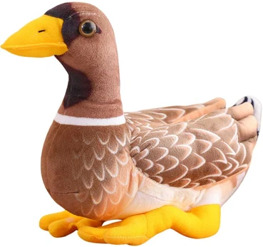 Pliušinis žaislas Antis, 28 cm, ruda/geltona