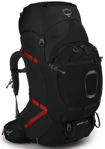Turistinė kuprinė Osprey Aether Plus 85, juoda, 85 l