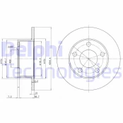 DELPHI BG2746 Brake Disc kaina