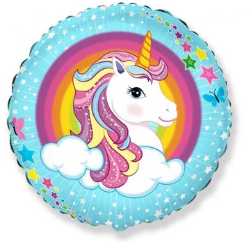 Folinis balionas „Vienaragio debesis“ 46 cm (WP)