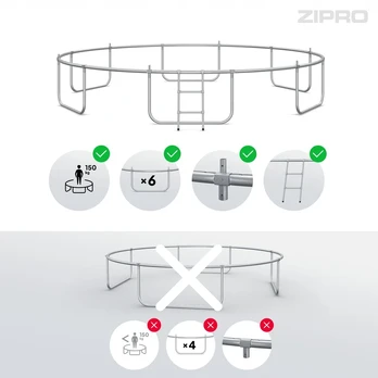 Sodo batutas su vidiniu tinklu vaikams 14ft 435cm - Zipro