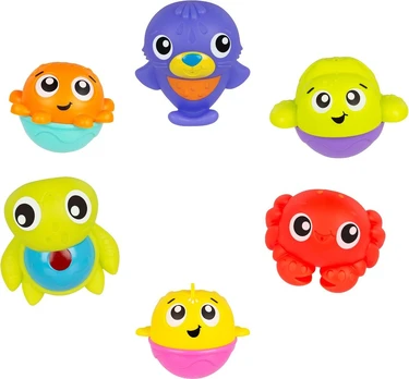 Playgo PLaygro - 6 Bathfriends In a Net (10189097)