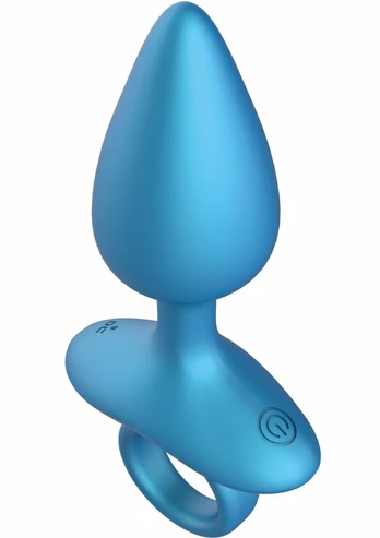 Smooth Anal Plug Vibrating + Remote, Silicone, 10 Modes, Waterproof