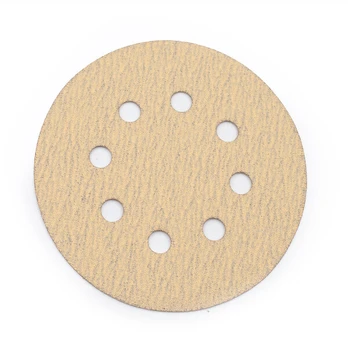 Šlifavimo popierius diskas Velcro, 8 skyles P100 125MM 50 vnt