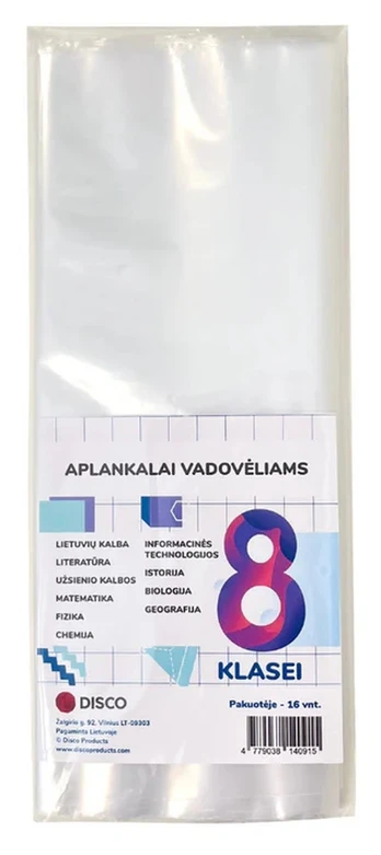 Vadovėlių aplankalai DISCO, 8 klasė