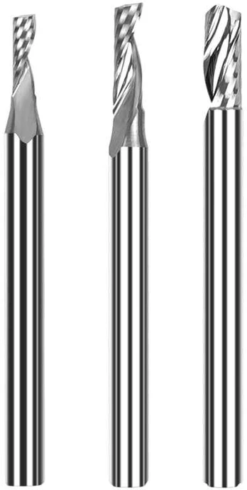 TwoTrees HRC55 3.175 mm karbido galinis frezavimas CNC- 3vnt