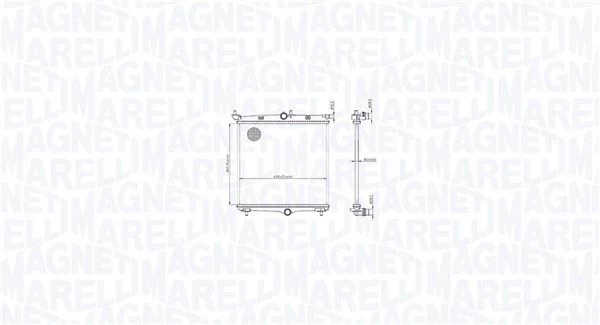 Radiatorius, variklio aušinimas MAGNETI MARELLI 350213216500